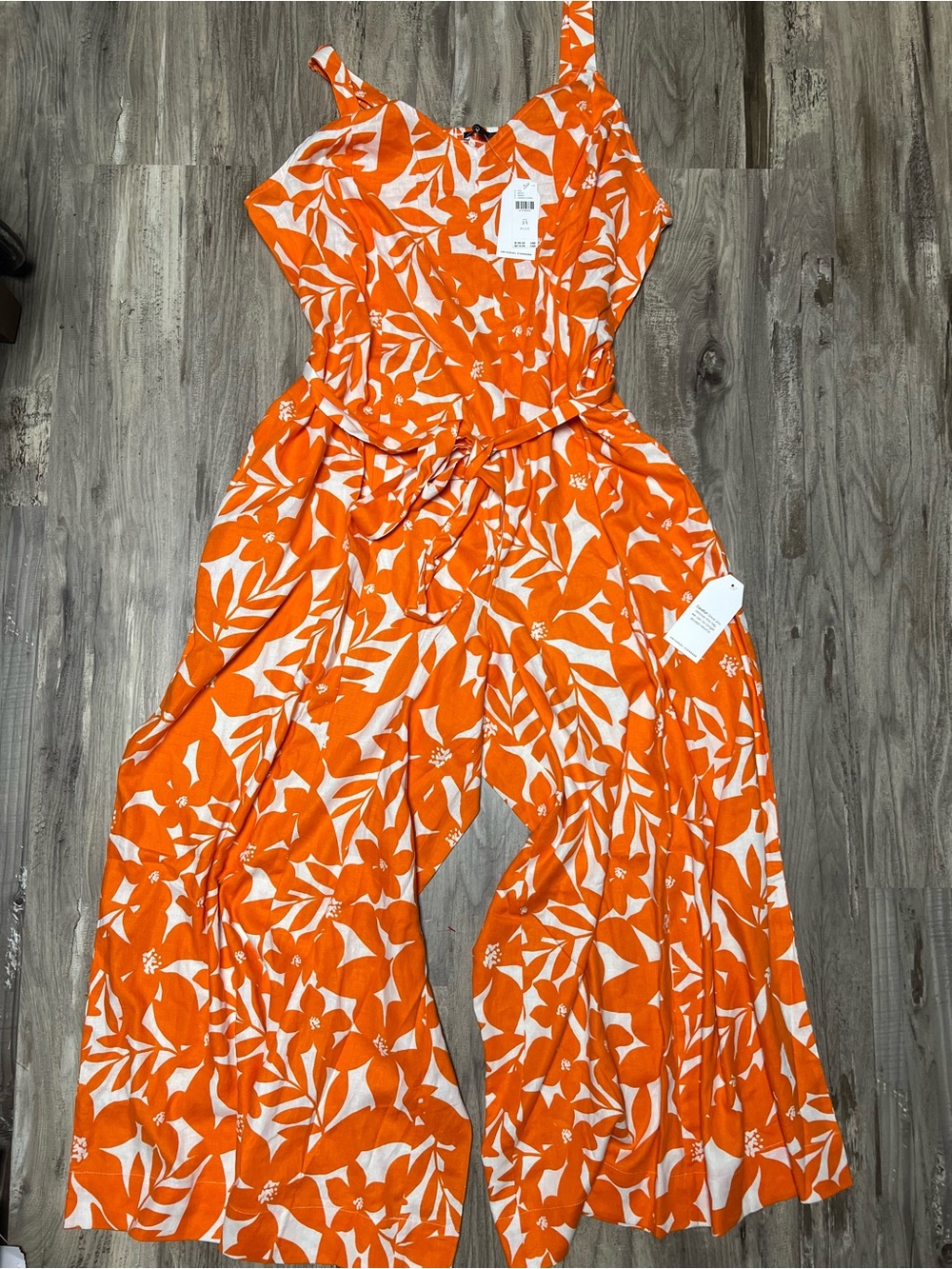 Universal Standard x Anthropologie Promenade Floral Wide Leg Jumpsuit NWT 2X